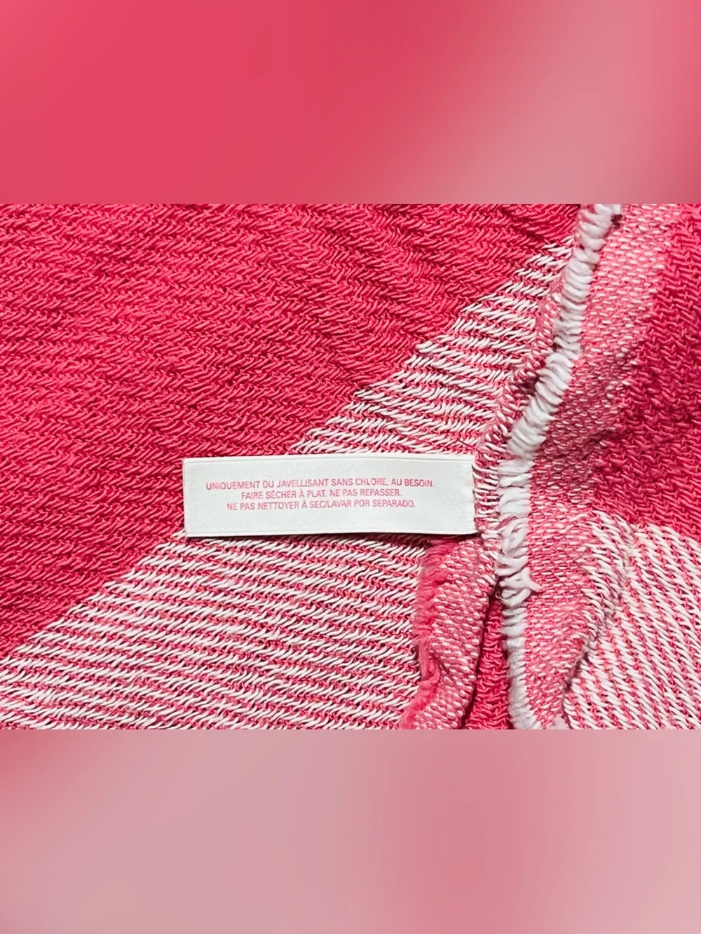 Classic Pink Striped Victoria’s Secret Beach Blanket